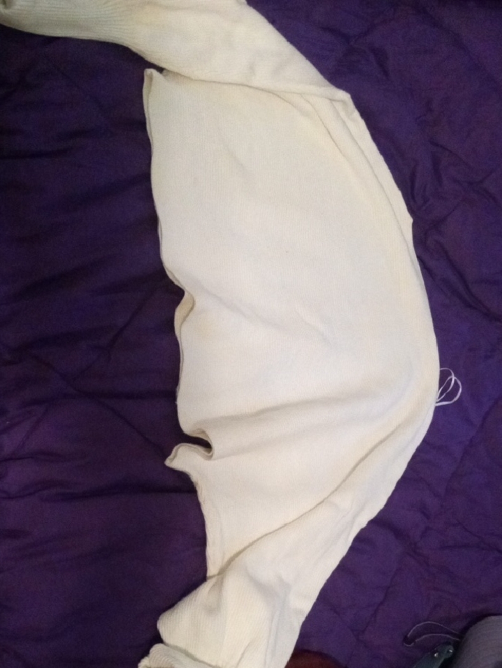 Altar'd State Cream Ribbed Sweater Top